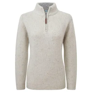 Schoffel Aviemore Alpaca Merino Mix 1/4 Zip Ladies Jumper - Ivory