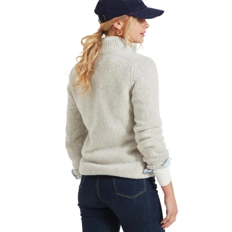 Schoffel Aviemore Alpaca Merino Mix 1/4 Zip Ladies Jumper - Ivory