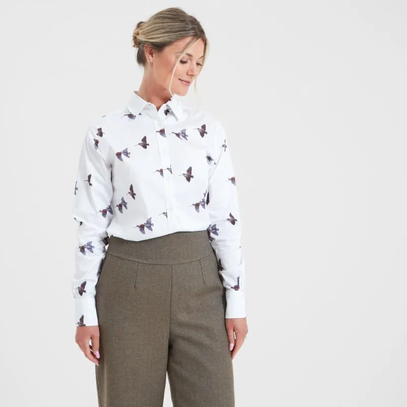 Schoffel Owen Williams Ladies Shirt - Woodcock Print