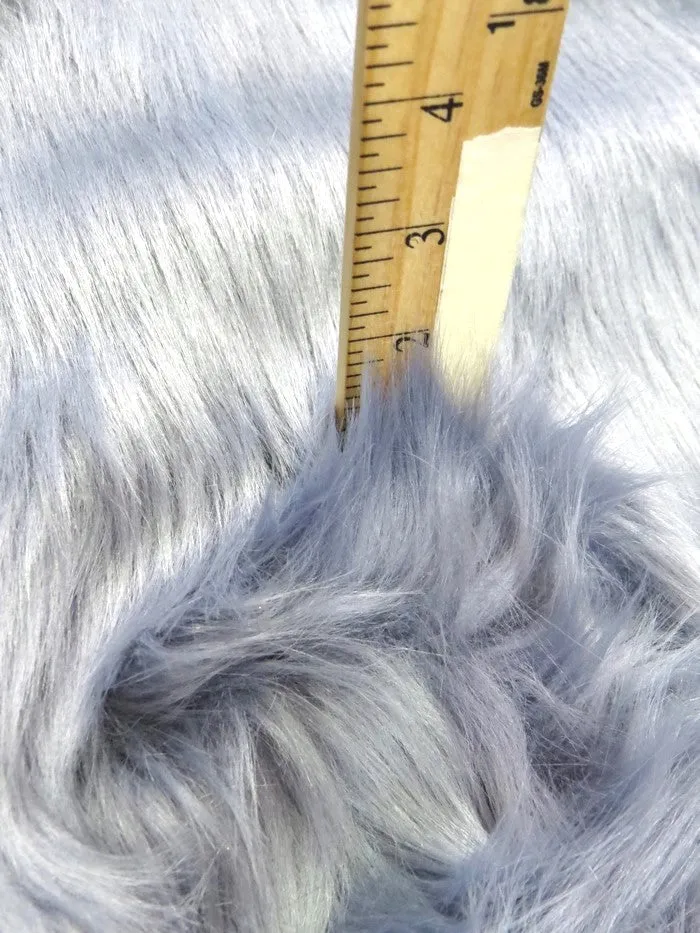 Sherbert Orange Solid Shaggy Long Pile Faux Fur Fabric / Sold By The Yard