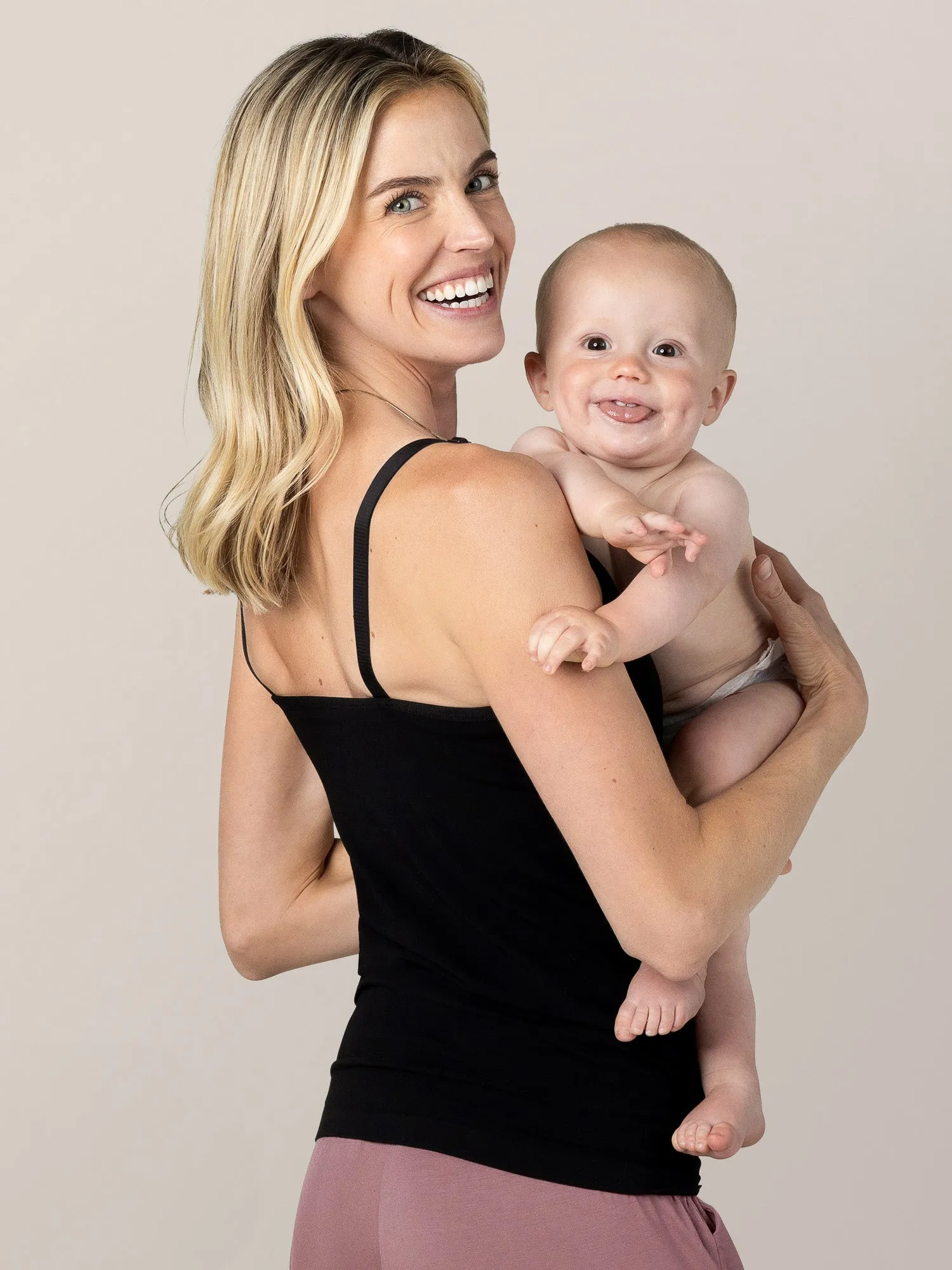 Sublime® Bamboo Hands-Free Pumping & Nursing Camisole | Black