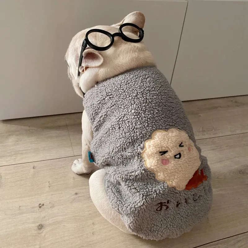 Tempura Dog Clothes - Lovely Japanese Tempura Dog Sweater - Shrimp Tempura Themed Winter Wear for Dogs