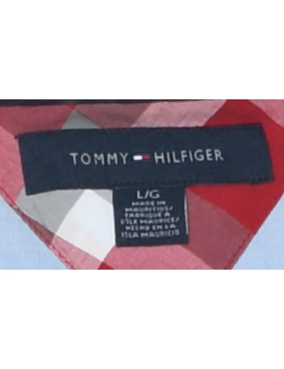 Tommy Hilfiger Grey & Red Checked Shirt - L