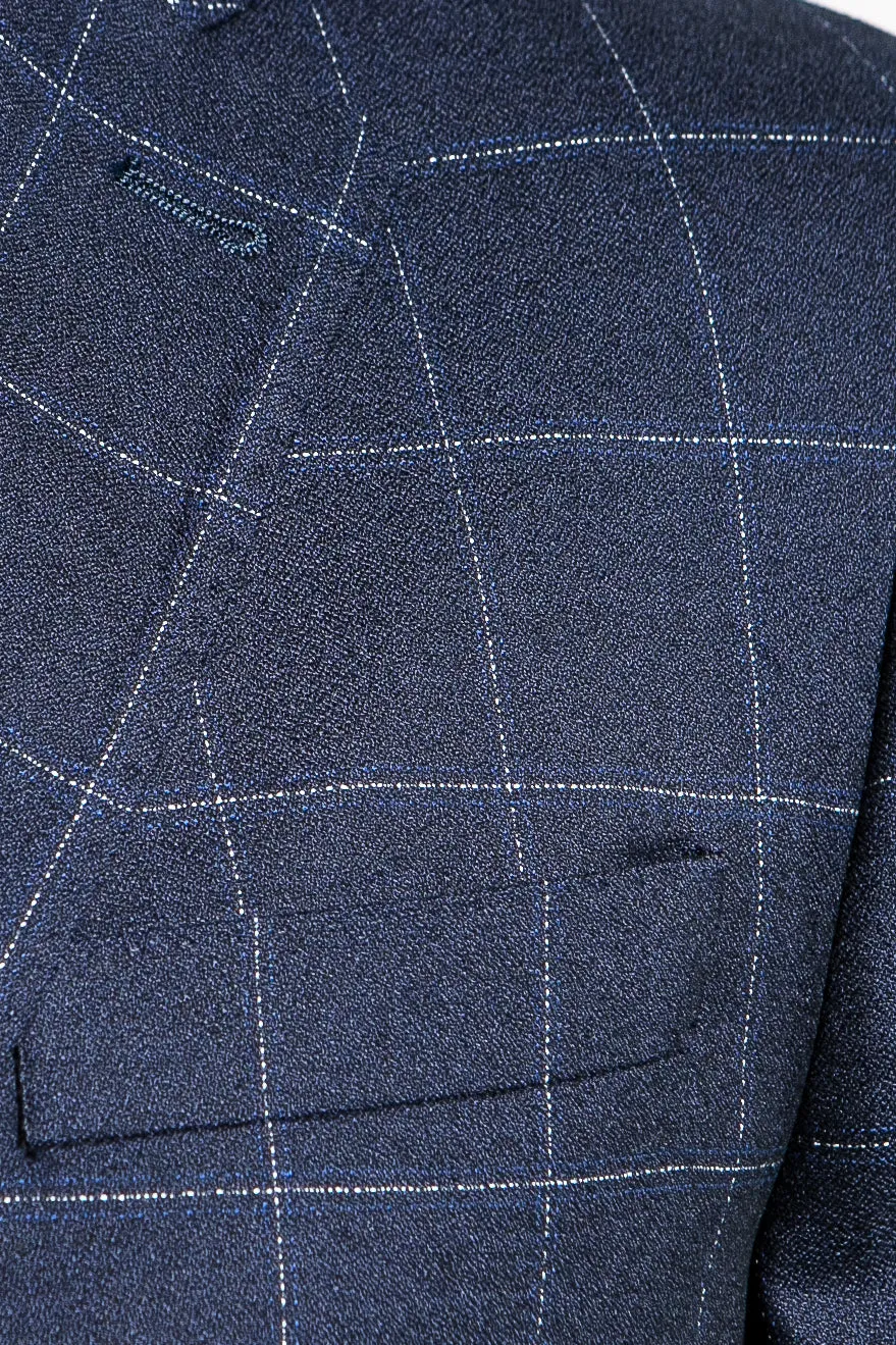 Turner Navy Windowpane Blazer