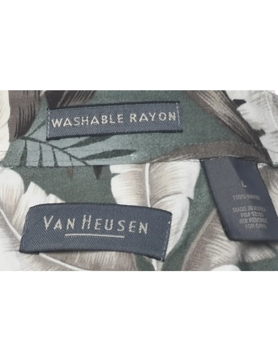 Van Heusen Hawaiian Shirt - L