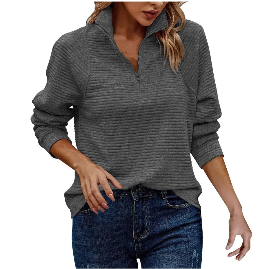 Women's Autumn Comfortable Loose Snake Bone Pattern Sweaters