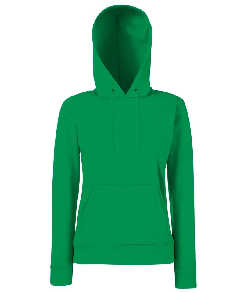 Womens Classic 80/20 hooded sweatshirt | Kelly Green