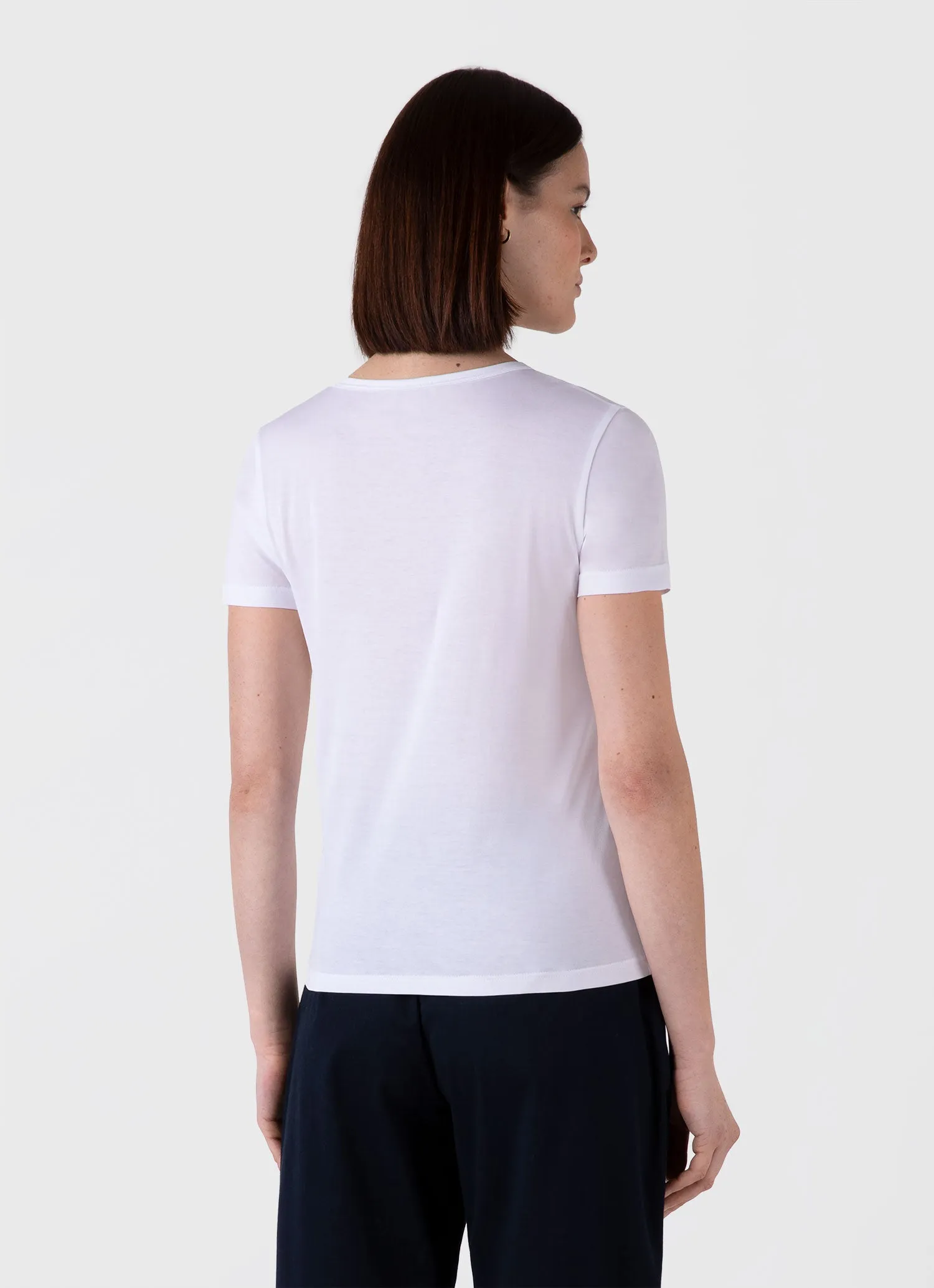 Women's Classic Scoop Neck T-shirt in White