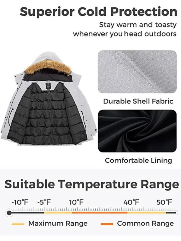 Women's Plus Size Puffer Jacket